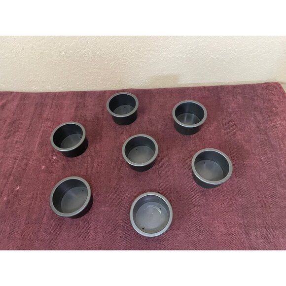 8 Large Black Cup Drink Holders Poker Table Boat RV Car Truck Couch Recliner - Picture 3 of 5
